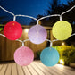 Frendorf | 10 LED Candy Ball Lichterkette - Farbige und Festliche Dekorationslichter für Partys, Feiertage und Wohnkultur - Batteriebetrieben, Energieeffizient und Perfekt für Innen- und Außenbereich