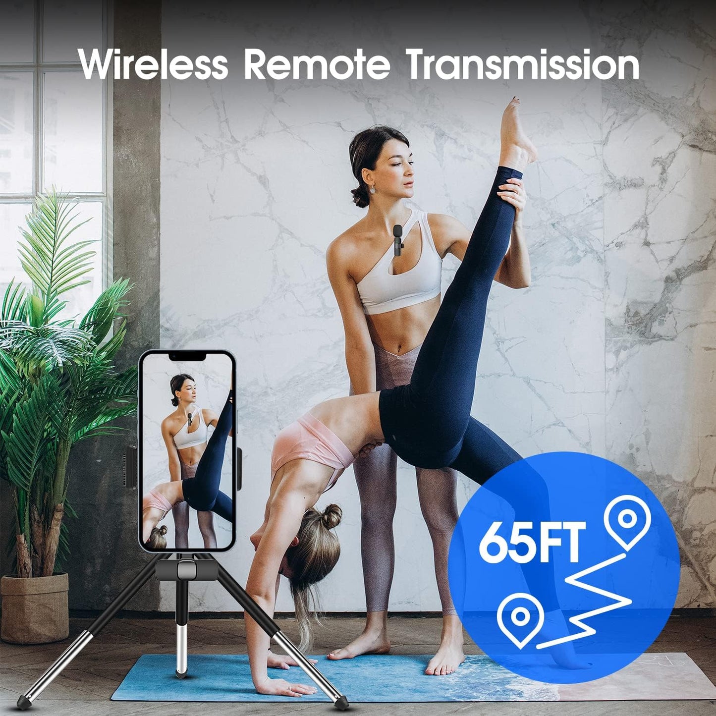 Frendorf | 2er-Pack Drahtloses Mikrofon für iPhone iPad