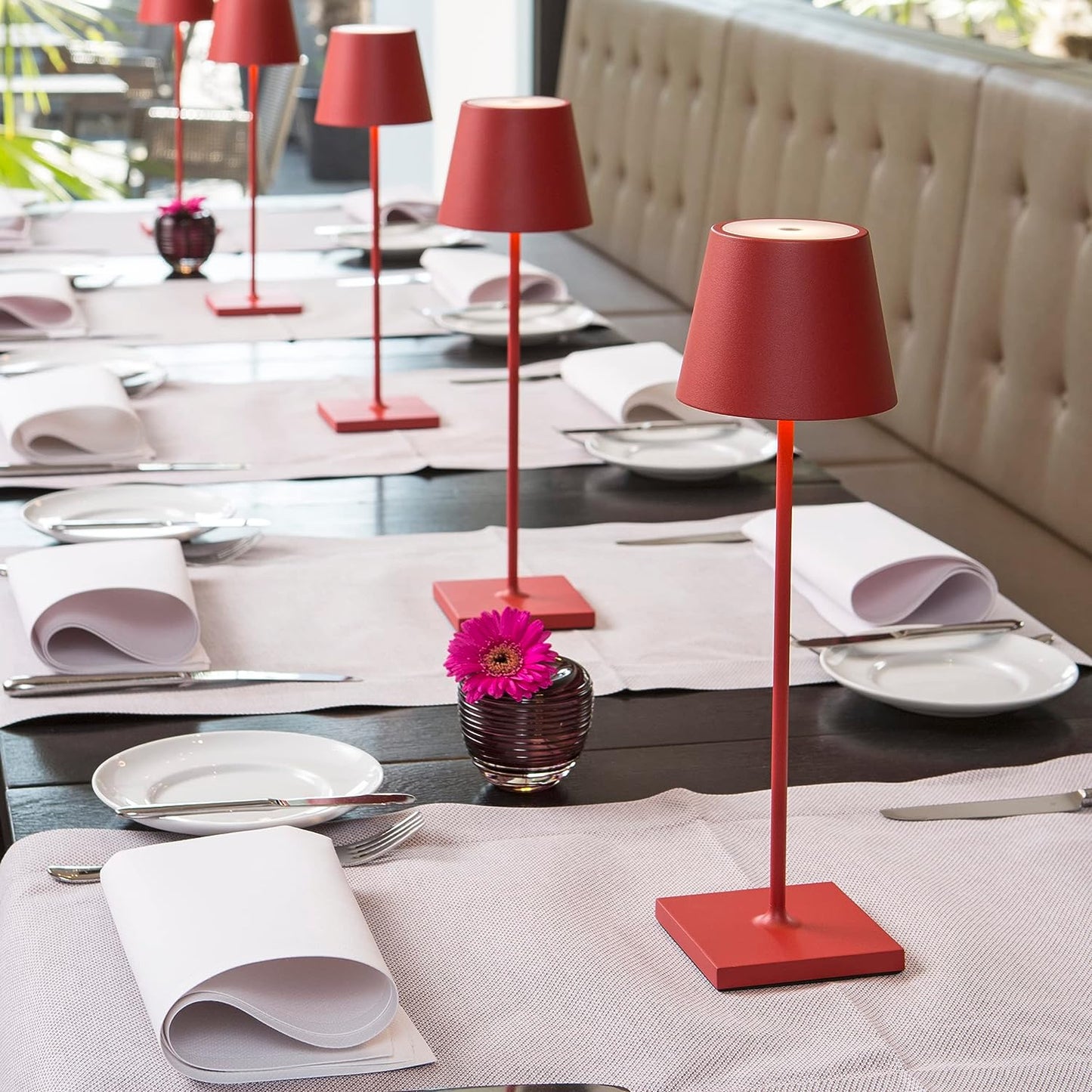 Frendorf | AuraLuxe | Dimmbare hohe Tischlampe