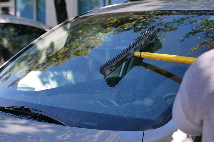 Frendorf | Besen mit natürlichem Gummiwischer, Mehrflächen- und Tierhaareentferner