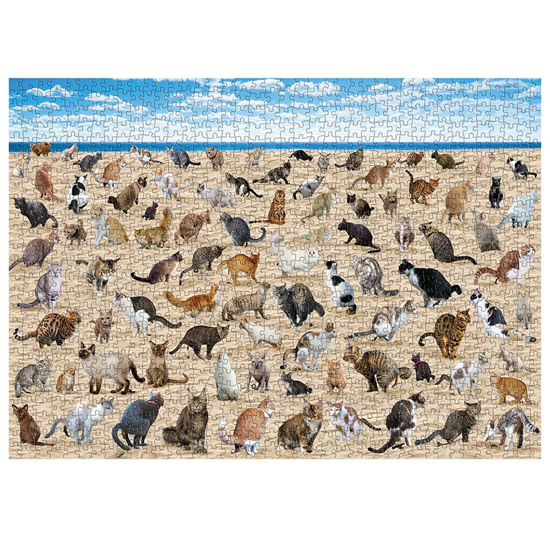 Frendorf | Beach Pooping Cat Puzzle 1000 Teile