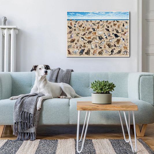 Frendorf | Beach Pooping Cat Puzzle 1000 Teile