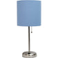 Stick Charging Outlet - Tischlampe mit Stofflampenschirm und Ladefunktion