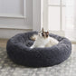 Runder Plüsch beruhigender Donut-Katzenbett-Nest