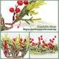Frendorf | Berried Foliage Kerzenring 11 cm Festliche Grünkranz für Tischdeko, Feiertagsmittelpunkte, Rustikale Weihnachtsakzente, Künstlicher Beeren- und Blätterring für Teelichter und Stumpenkerzen