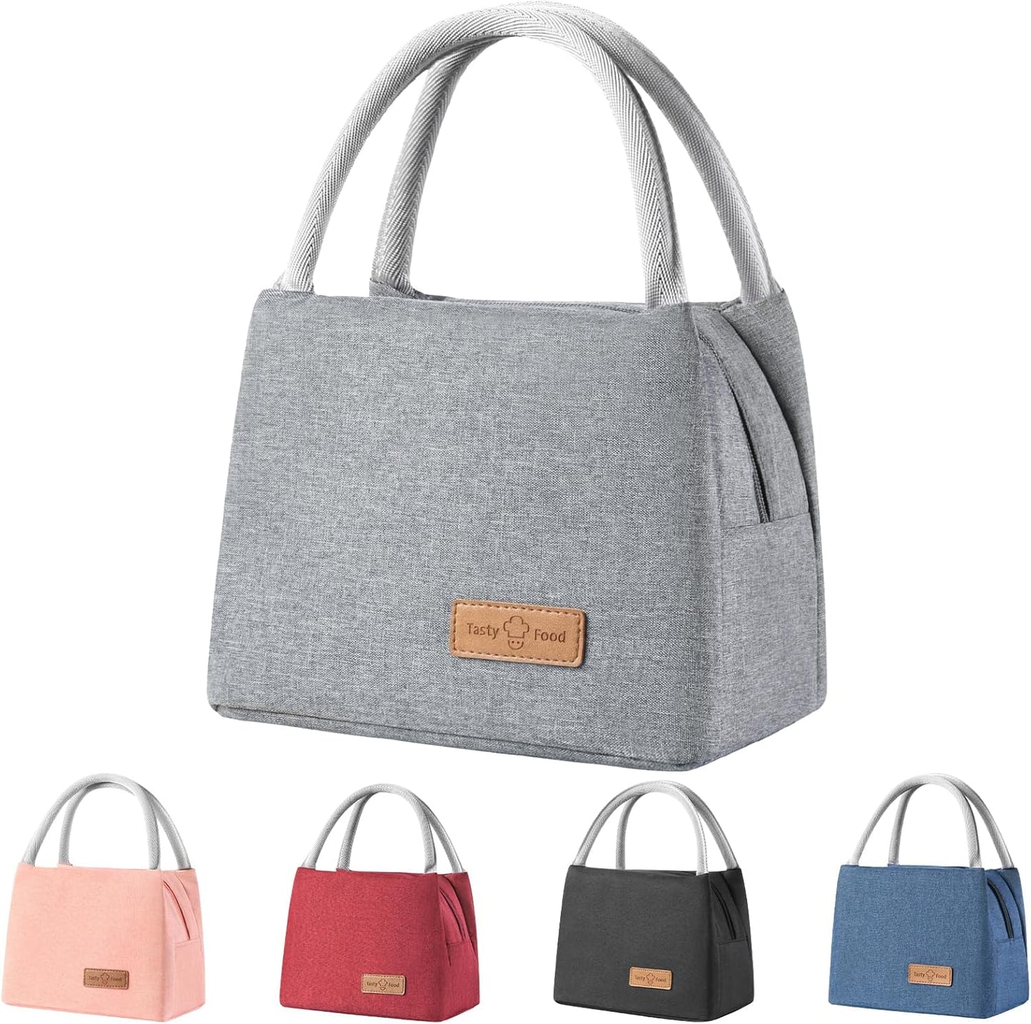 Frendorf | Bento Pink Tasche groß verstärkt Studenten Mittagstasche Oxford Stoff ein Schulter Outdoor Picknick Wärmedämmung Tasche