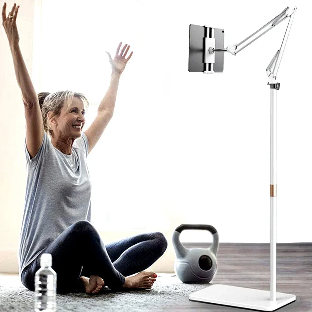 Frendorf | 360 Grad flexibler, faltbarer und verstellbarer Bodenständer für iPad und Tablet