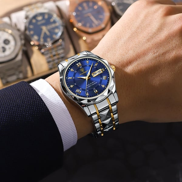 Frendorf | Wasserdichte Luxus-Herrenarmbanduhr der Top-Marke mit Leuchtfunktion