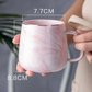 Frendorf | MarbleLux Marmor-Gold-Intarsien-Tasse | Elegante Kaffeetasse | Handgefertigte Porzellantasse für Tee & Kaffee