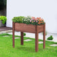 Frendorf | 31X31X16 Zoll Erhöhter Gartenbeet mit Beinen, Erhöhte Holzpflanzbox für Outdoor-Pflanzen Blumen Früchte Gemüse Kräuter Anbau