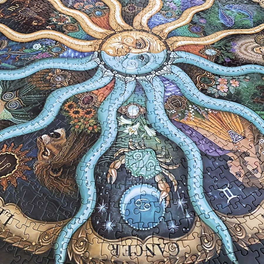 Frendorf | 1000-teilige Runde Sternzeichen-Puzzle - ZodiacDreams