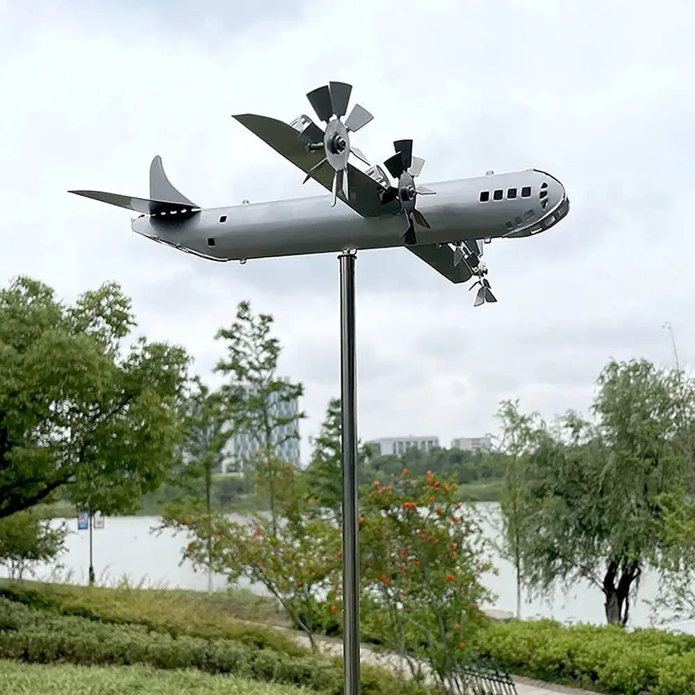 Frendorf | B-29 Windspiel aus Metall mit Halterung – wetterfest
