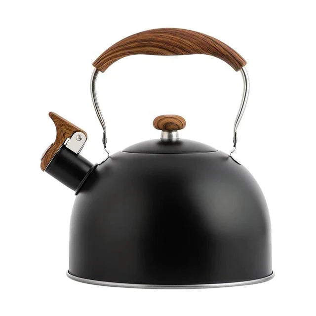 84oz Pfeifen Wasserkocher Edelstahl Wasserkocher Ergonomischer Griff Teekessel
