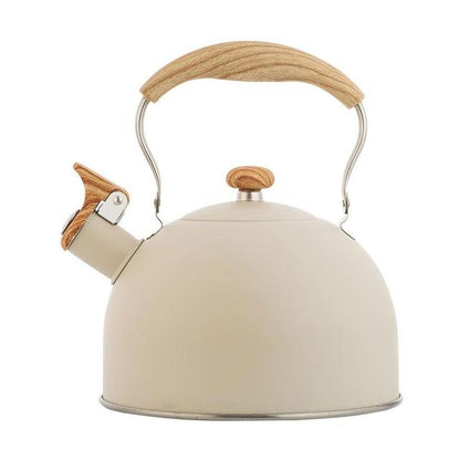 84oz Pfeifen Wasserkocher Edelstahl Wasserkocher Ergonomischer Griff Teekessel