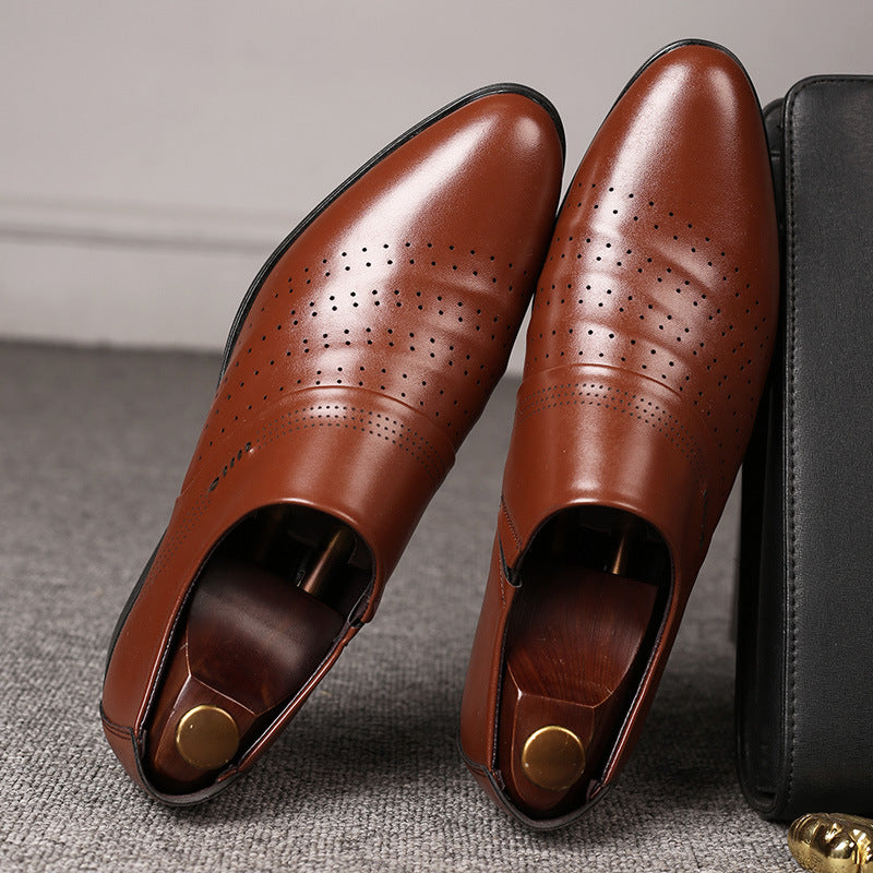 Frendorf | Lässige spitze Schuhe Männer Lederschuhe Männer