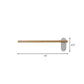 Frendorf | Houten Slim Lineaire Vanity Lichtarmatuur Minimalisme 16"/19.5"/23.5" Lange LED Beige Wandlamp voor Badkamer