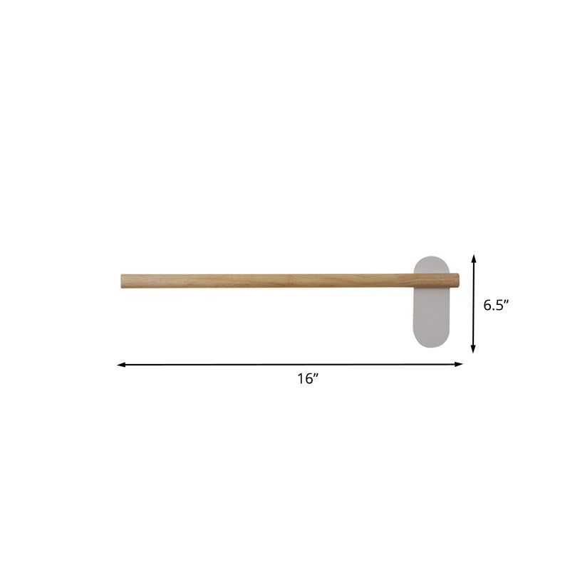 Frendorf | Houten Slim Lineaire Vanity Lichtarmatuur Minimalisme 16"/19.5"/23.5" Lange LED Beige Wandlamp voor Badkamer