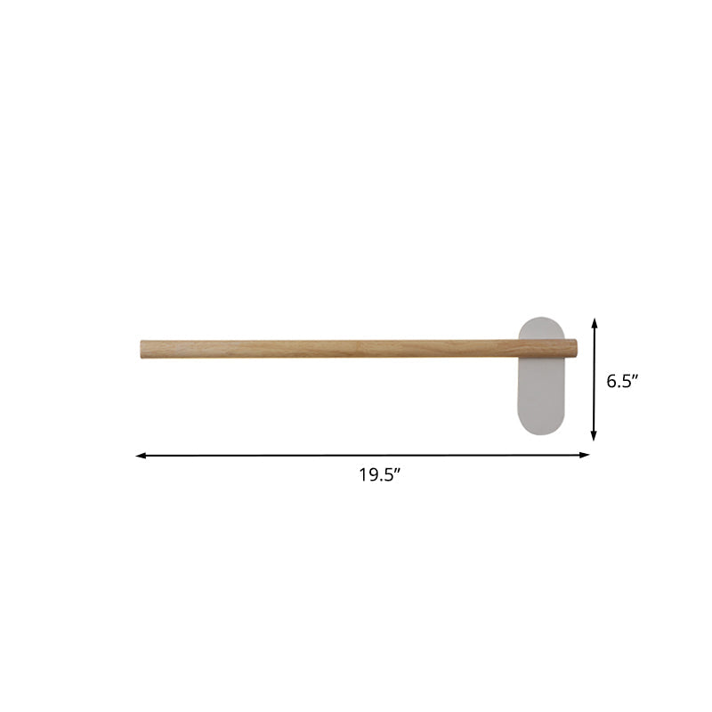 Frendorf | Houten Slim Lineaire Vanity Lichtarmatuur Minimalisme 16"/19.5"/23.5" Lange LED Beige Wandlamp voor Badkamer