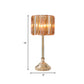 Kristallprisma Trommel Nachtlampe Postmodern Einzelne Glühbirne Schlafzimmer Tischbeleuchtung in Gold