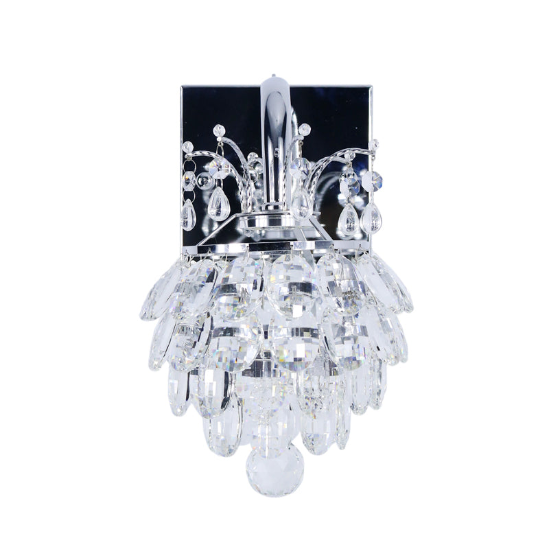 Frendorf | Kristall-Artischocke Wandleuchte Moderne Stil Nachttisch LED Wandleuchte Lampe in Chrom
