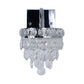 Frendorf | Fringe LED Wandverlichting ideeën Moderne Chroom Facet Kristal Wandlamp met Scrollarm