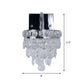 Frendorf | Fringe LED Wandverlichting ideeën Moderne Chroom Facet Kristal Wandlamp met Scrollarm