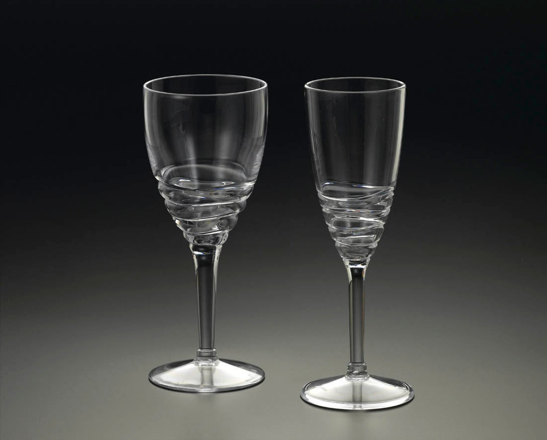 Frendorf | 12-Oz. Wavy-Ring Wasser Glas (L.)