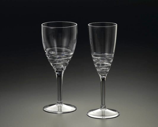 Frendorf | 12-Oz. Wavy-Ring Wasser Glas (L.)