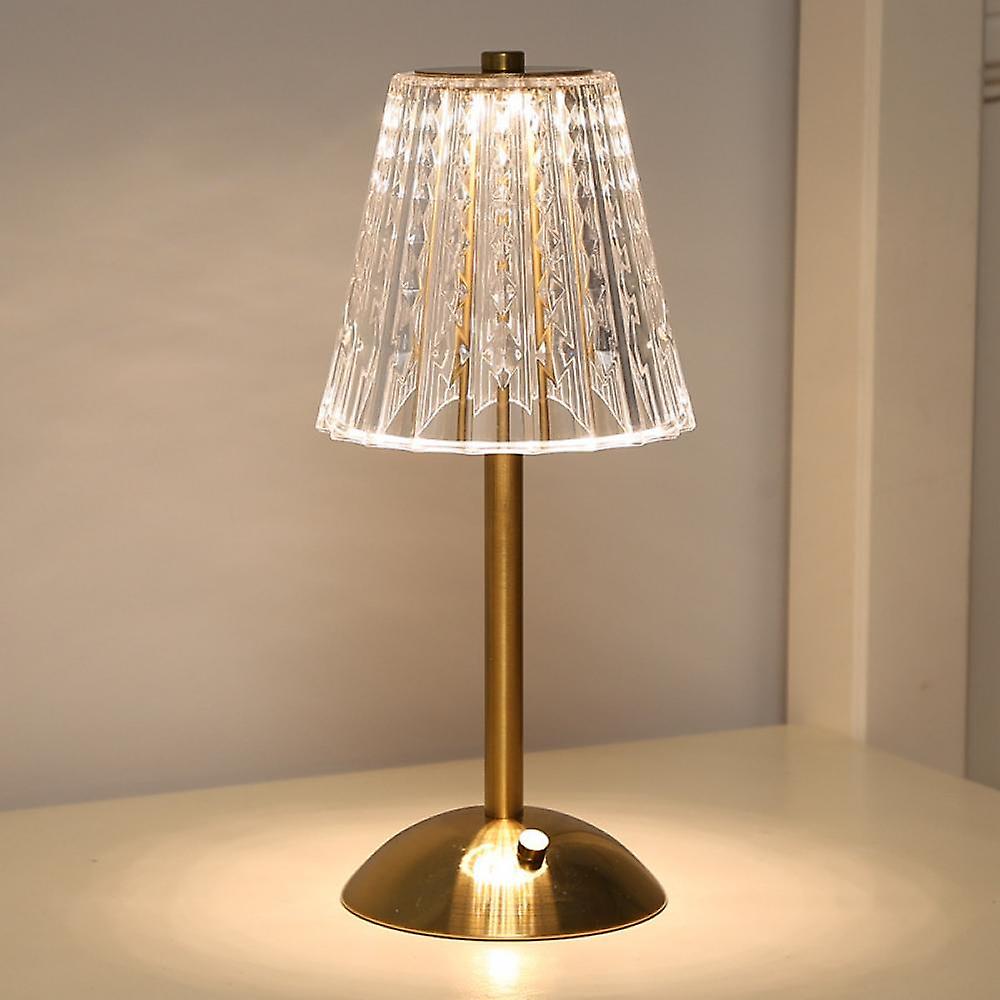 – Goldkristall-Tischlampe