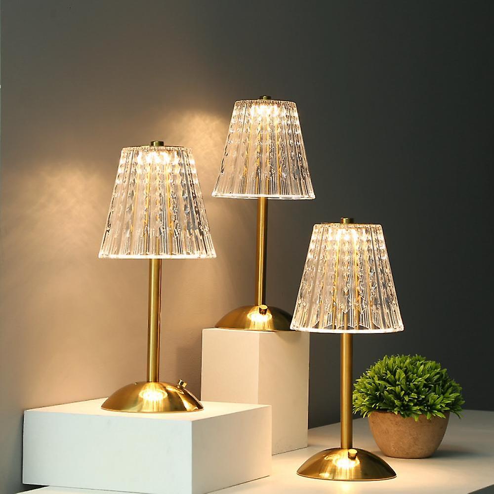 – Goldkristall-Tischlampe