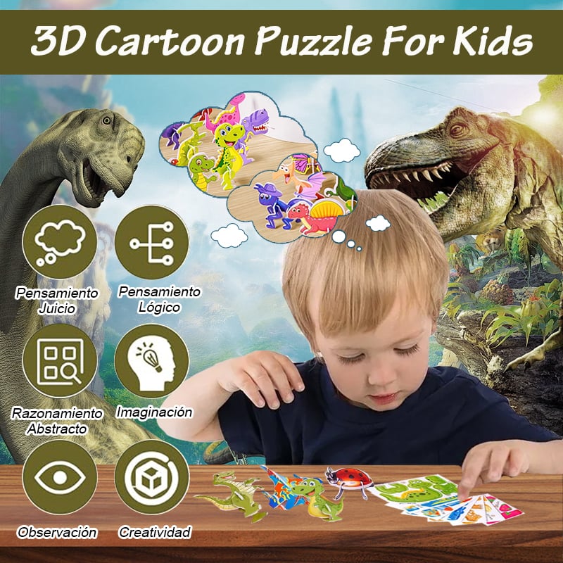 Frendorf | BrainBlox – 3D Cartoon-Puzzle für Kinder