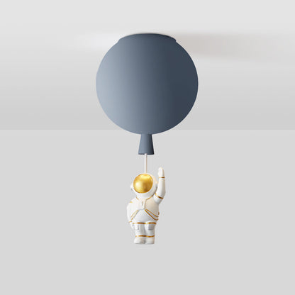 Frendorf | DreamScape | Moderne Mond/Astronauten LED Deckenlampe Acryl Grau/Weiß/Rosa/Rot/Grün/Gelb/Blau/Orange