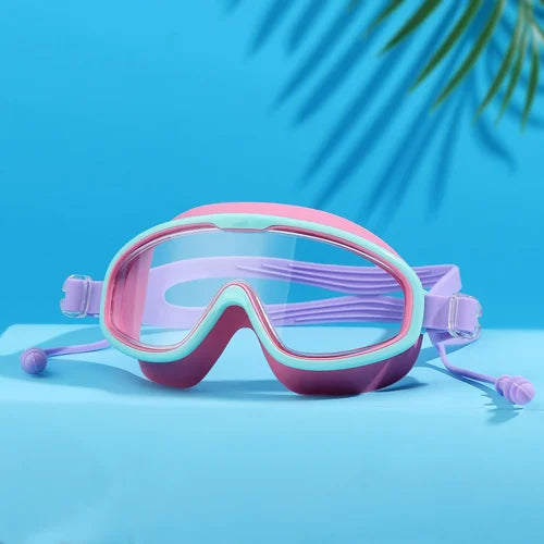 Frendorf | HD-Schwimmbrille für Kinder mit großem Rahmen, wasserdicht und beschlagfrei