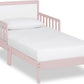 Frendorf | 648-WHT Brookside Kleinkindbett, 53L X 29B X 28H, Blush Pink/Weiß