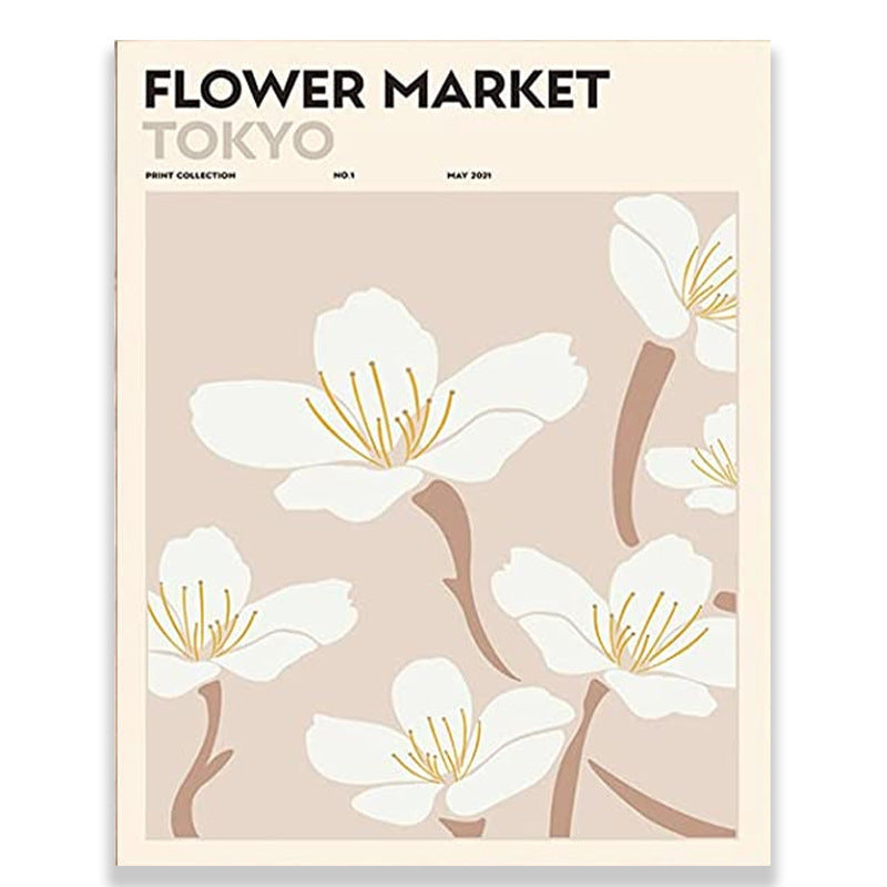 Blossom Flower Market Leinwandposter