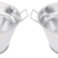 Frendorf | American Metalcraft MTUB69 Natur galvanisierter Stahl ovales Bad mit seitlichem Griff 8-5/8" L X 5-1/2" B X 2-1/2" H 32-Unzen, Silber
