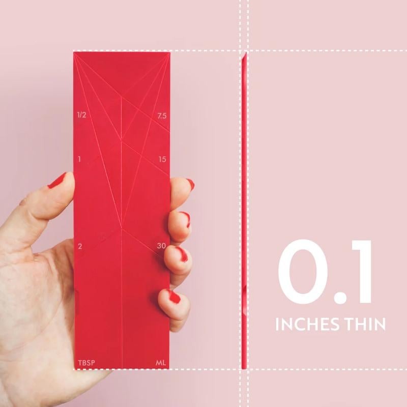 Frendorf | 3-in-1 faltende Messlöffel | TriScoop Magnetisches Design | Platzsparendes Küchenwerkzeug