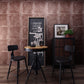 Industrielle 3D-Tapete mit abgenutztem Leder und Nieten für Room Escape, 33'L x 21"W