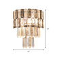 Frendorf | Gestapelde Smoke Gray Crystal Wandlamp Modernisme 2 Lampen Woonkamer Muurbevestigde Verlichtingsarmatuur
