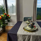 Frendorf | VASAI Tischdecke 160x160cm 100% Baumwolle, Elegant & Haltbar für stilvolles Essen und Wohnkultur