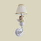 Frendorf | Stof Barrel Wandlamp Fixture Cartoon 1-Kop Witte Wandlamp met Hars Engel Ontwerp