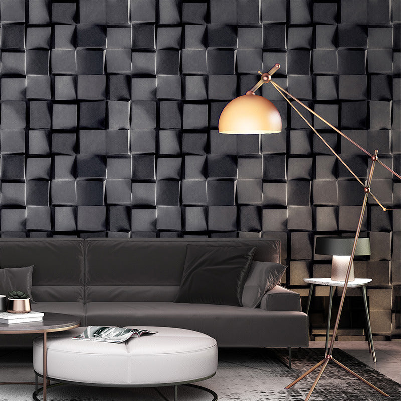 Frendorf | 3D Print Cube Non-Plak Wallpaper, 20,5-inch x 33-foot