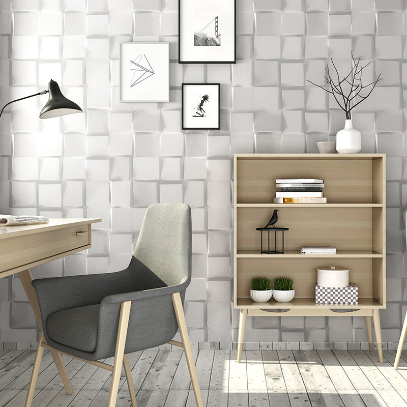 Frendorf | 3D Print Cube Non-Plak Wallpaper, 20,5-inch x 33-foot
