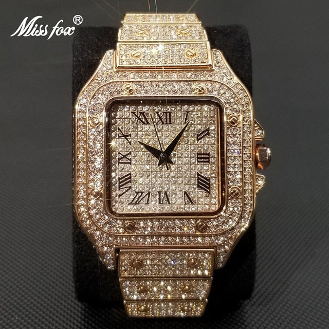 Frendorf | MISSFOX Ice Out Square Uhr Für Männer
