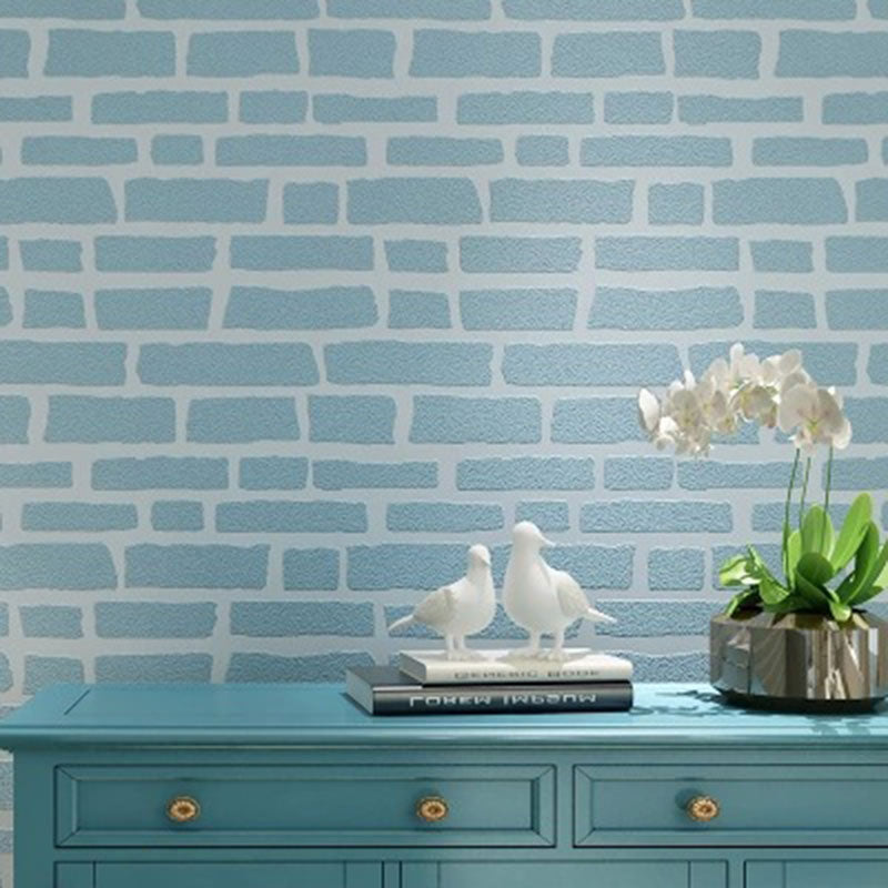 Horizontale Ziegel Dekorative Tapete Unpaste, Frisch Minimalistische Wanddekoration, 20,5" x 33'
