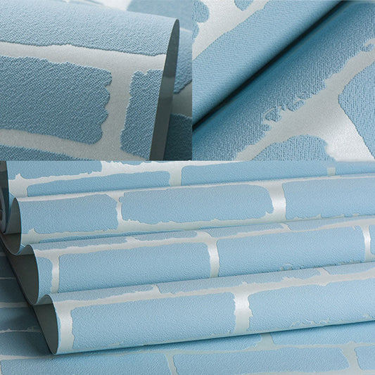 Horizontale Ziegel Dekorative Tapete Unpaste, Frisch Minimalistische Wanddekoration, 20,5" x 33'