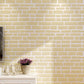 Horizontale Ziegel Dekorative Tapete Unpaste, Frisch Minimalistische Wanddekoration, 20,5" x 33'