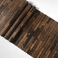 Horizontale Holztextur Vliestapete, 57,1 Quadratfuß. Dunkelbraun