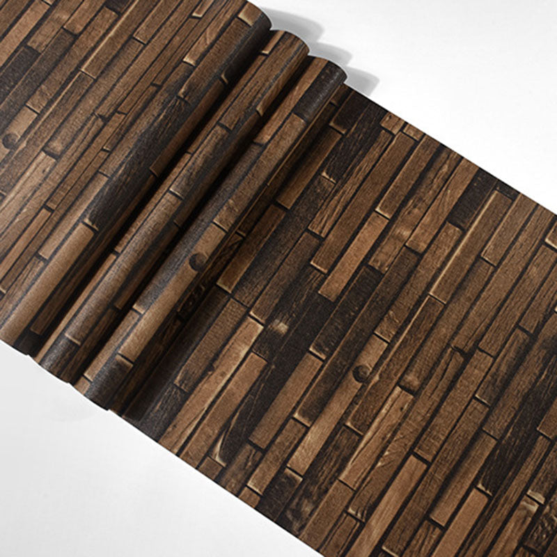 Horizontale Holztextur Vliestapete, 57,1 Quadratfuß. Dunkelbraun