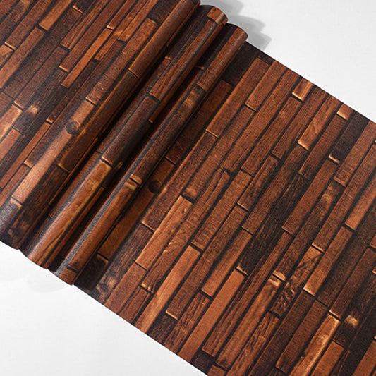 Horizontale Holztextur Vliestapete, 57,1 Quadratfuß. Dunkelbraun